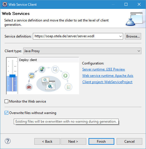 Webservice neu erstellen